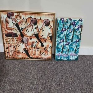 Colorful Abstract Art Paintings Set